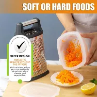 4-Sided Stainless Steel Box Grater w/ Container thumbnail 2