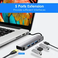 5-in-1 USB-C Hub with 85W PD Charging thumbnail 5