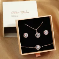 ZAKOL 3-Piece Shiny CZ Jewelry Set with Gift Box thumbnail 3