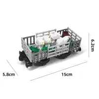 Farm Animal Train Carriage Building Blocks Set thumbnail 5