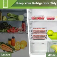 3-Layer Clear Meat Storage Containers thumbnail 4