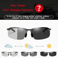 Photochromic Driving Sunglasses Men thumbnail 2