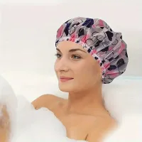 4-Pack Printed Waterproof Shower Caps thumbnail 6