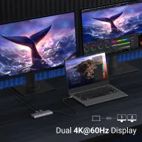 UGREEN 10-in-1 Dual HDMI USB C Hub thumbnail 3