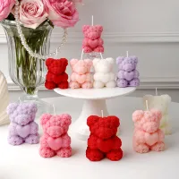 Rose Bear Scented Candle Gift thumbnail 3