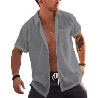 Men's Linen Blend Summer Shirt thumbnail 2