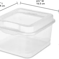 Sterilite FlipTop Stackable Storage Bin thumbnail 4