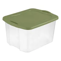 EZ Carry 70Qt Storage Bin - Green thumbnail 1