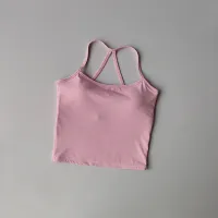 Seamless Nude Scrunch Push-Up Yoga Tank Top thumbnail 2