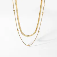 18K Gold Plated Snake Chain Necklace thumbnail 5