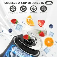 USB-C Portable Blender with 6 Blades thumbnail 4