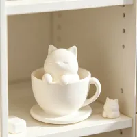 Cute Cat Cup Mini Succulent Planter thumbnail 5