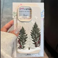 Christmas Tree Lychee Texture iPhone Case thumbnail 1