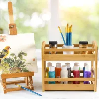2-Tier Bamboo Spice Rack Organizer thumbnail 3