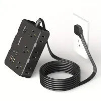 Flat Plug Power Strip with USB-C Ports thumbnail 1