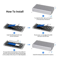40Gbps M.2 NVMe USB 4.0 SSD Enclosure thumbnail 6