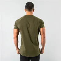Men's Cotton Slim Fit Gym Tee thumbnail 2