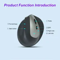 Vertical Wireless Mouse 2.4G + Bluetooth 5.2 thumbnail 6