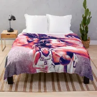 Paige Bueckers Basketball Throw Blanket thumbnail 1
