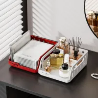 Foldable PP Stackable Storage Basket thumbnail 2