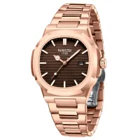 NIBOSI Men's Military Stainless Steel Watch thumbnail 1