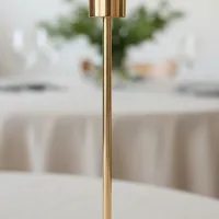 Gold Metal Candle Holder Set thumbnail 4