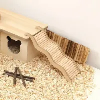 Wooden Wave Stair Hamster Toy thumbnail 1