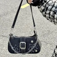 Y2K Retro Canvas Underarm Chain Bag thumbnail 5