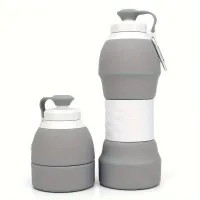 Collapsible Silicone Sports Bottle thumbnail 3