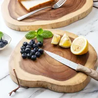 Acacia Wood Butcher Block Carving Board thumbnail 2
