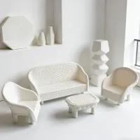 Mini White Wicker Tea Set for Dollhouse thumbnail 5