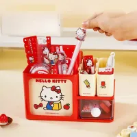 Sanrio HelloKitty Desk Organizer Box Drawer Pen Holder Removable Cute for Students Stationery Girls Daily Use Home Gifts thumbnail 3
