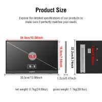15.6" Touch Portable Gaming Monitor thumbnail 6