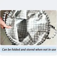 Houndstooth Foldable Laundry Basket thumbnail 3