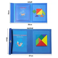 Magnetic Tangram Wooden Puzzle for Toddlers thumbnail 4