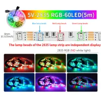 5M USB RGB LED Strip with Bluetooth App thumbnail 3