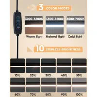 10W LED Swing Arm Desk Lamp with Clamp thumbnail 4