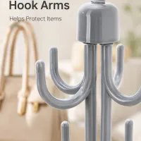 360° Rotating 4-Claw Closet Hook Hanger thumbnail 6
