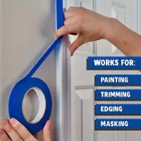Blue Painters Tape 1" x 100ft Roll thumbnail 2