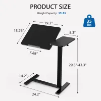 JHK Overbed Bedside Flip Lap Desk thumbnail 2