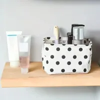Polka Dots Fabric Desktop Storage Box thumbnail 2
