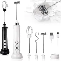 Wireless Rechargeable Milk Frother 3-Speed thumbnail 1