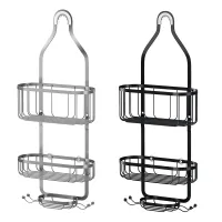 Hanging Shower Caddy Basket with Hooks thumbnail 3