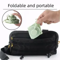 600ml Silicone Folding Water Bottle thumbnail 3