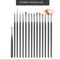 15-Piece Nail Art Brush Set thumbnail 1