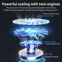 Q100 17" Gaming Laptop Cooler with LED Screen thumbnail 5