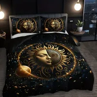 Boho Sun & Moon Duvet Cover Set thumbnail 3