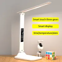 Foldable LED Desk Lamp with Alarm Clock thumbnail 1