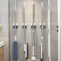 4-Pack No-Drill Mop Broom Holder thumbnail 6