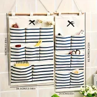 Linen Multi-Pocket Hanging Organizer thumbnail 6
